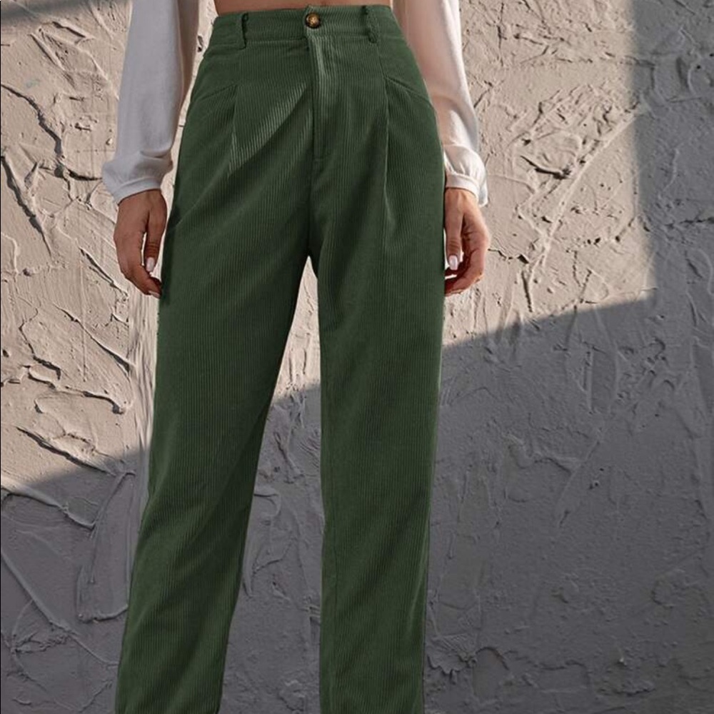 NEVER WORN. Green pants.